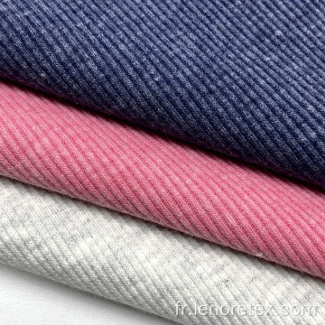 330gsm en coton tendu en polyester en polyester tricoté 2x2 Tissu